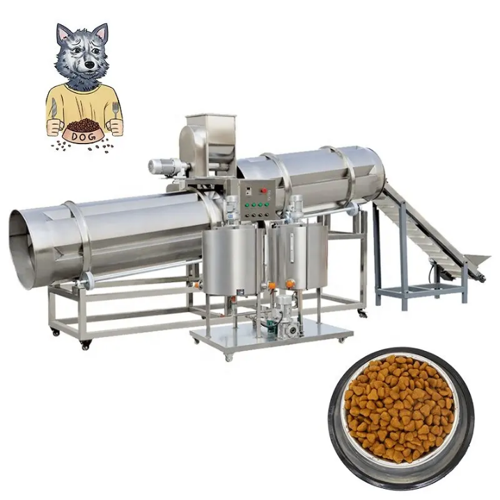 Manufacturing equipment pet food making extruder machine pet food processing line