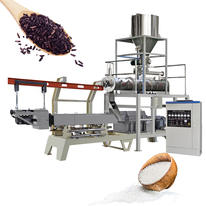 Automatic 400-500 Kg/h Nutrition Fortified Rice Grain Product Making Machine Artificial Rice Processing Line