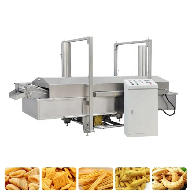 Stainless steel Fried puffed pasta bugles salad rice crust production line