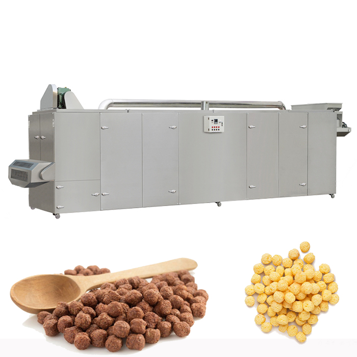 Stainless Steel Breakfast Cereal Maker Making Baked Kelloggs Corn Flakes Machine