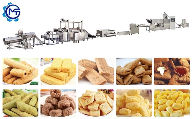 Talking about the food snack processing line selection and development 
