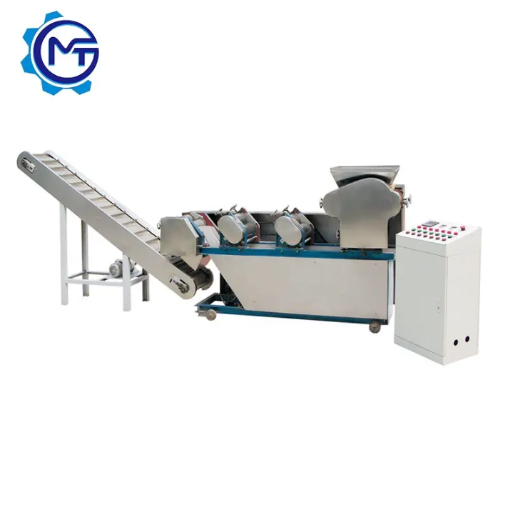 More popular commercial full-automatic extrusion fried pellet snacks processing line food frying making machine