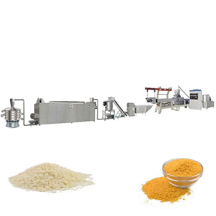 Manufacturer Automatic Production Dry Extruder Puff Bread Crumbs Machines