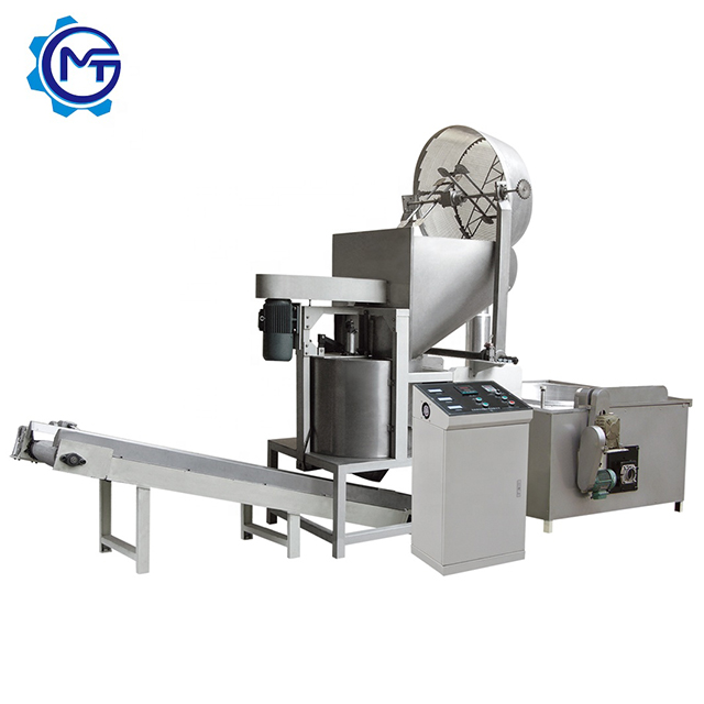 Oil film continuous food snack fryer